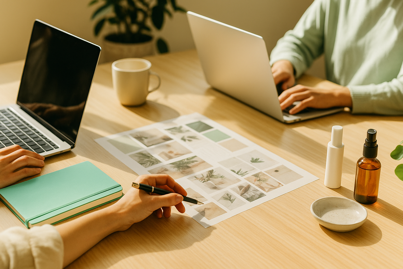 Creative wellness collaboration workspace